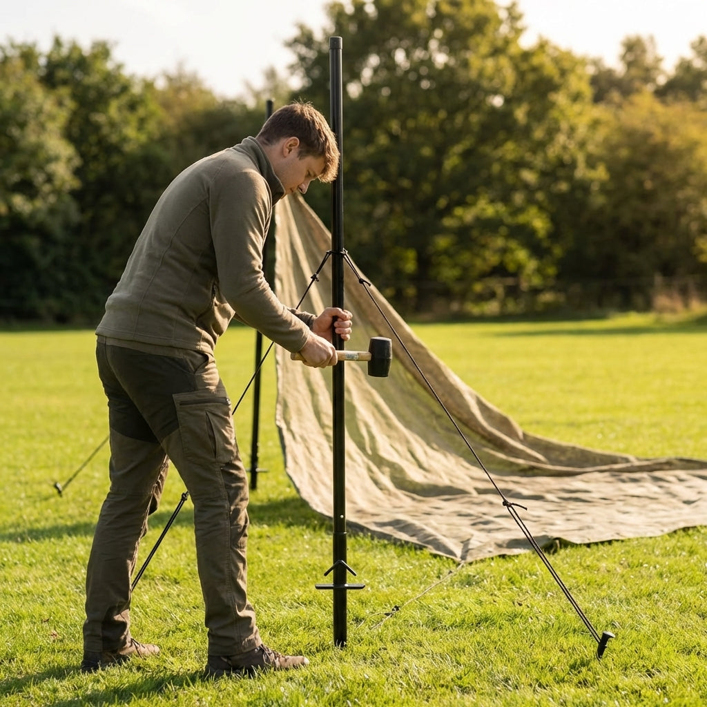9ft Archery Backstop Poles for Clubs