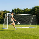 8ft x 4ft football goal post with high-strength uPVC and UV-stabilised net