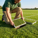 Ground Socket Turf Trays made of Aluminium and Rubber for Rugby Pitches