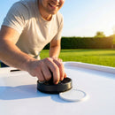 Standard air hockey pusher made from durable plastic