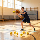 Indoor rounders balls in yellow, lightweight plastic for training