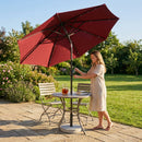 Garden Parasol 2.7m with steel frame and UV protection - product detail