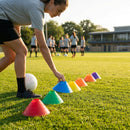 Flexible training cones in assorted colours for sports drills - product detail