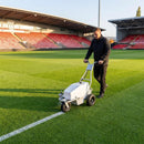 Electric line marking machine for sports pitches with adjustable features