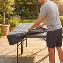 Black table tennis table cover made of 210D polyester - product detail