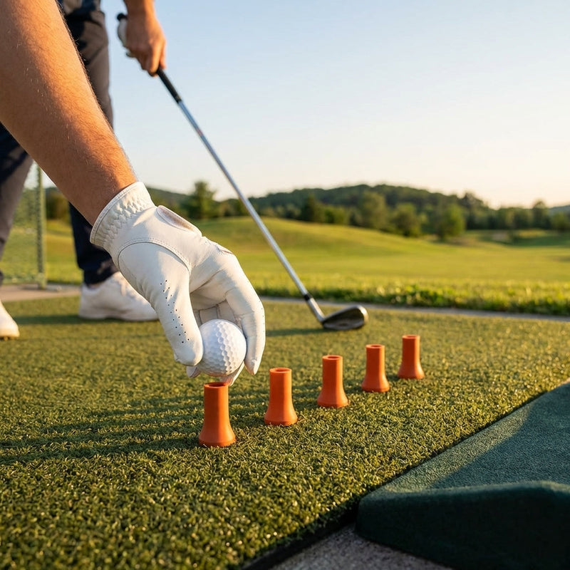 Rubber Golf Driving Range Tees – 35mm Durable