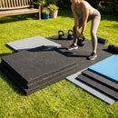 Rubber Gym Flooring Mats in various thicknesses and colours - product detail