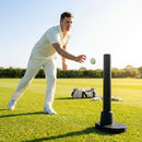 Cricket Target Stump in Fluro Yellow with Rubber Base for Indoor and Outdoor Use