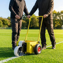 Wheel Transfer Line Marker for sports pitches in yellow steel