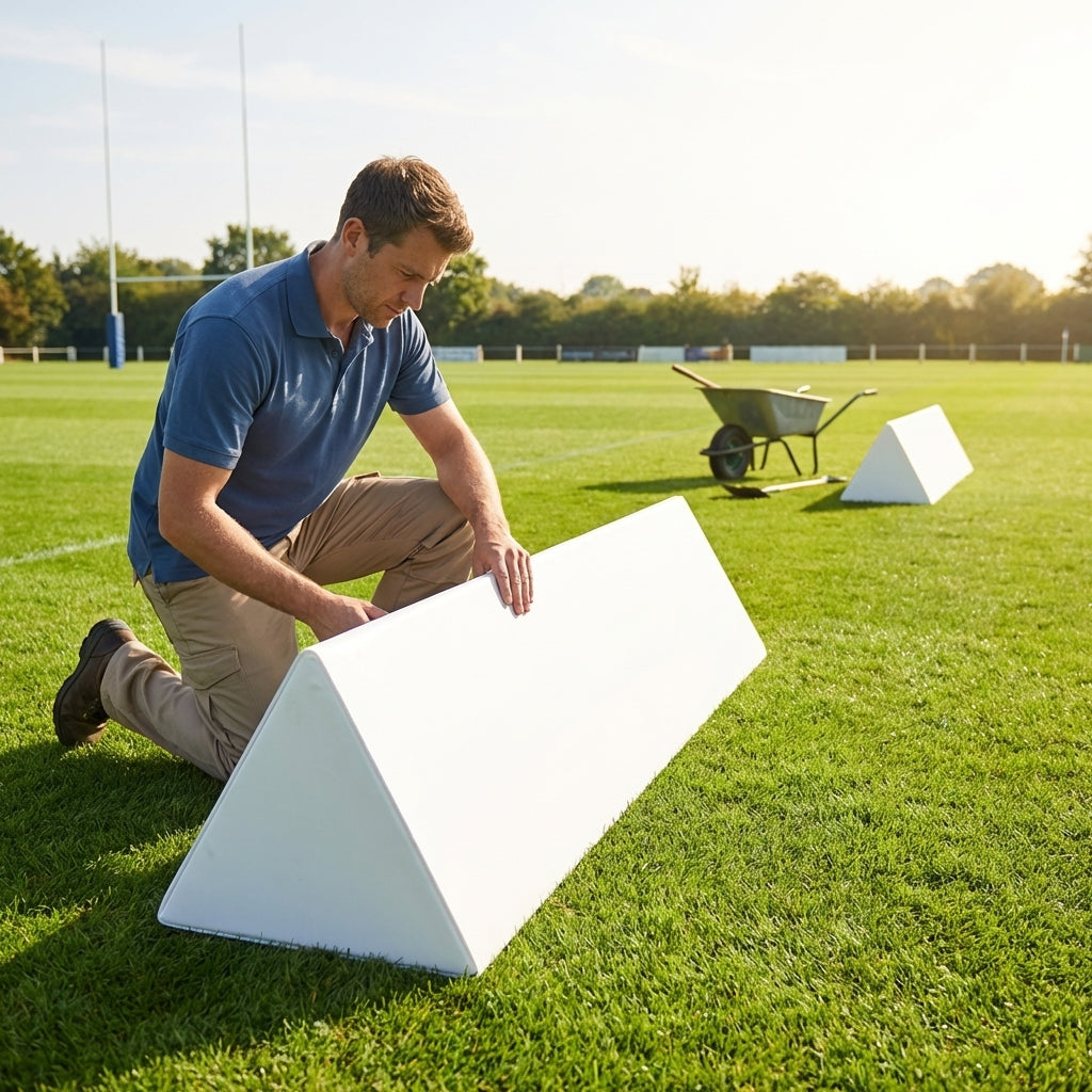 Field Wedges Rugby Pitch Advertising Wedges – Weatherproof & Stable