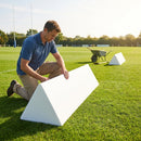 Rugby Pitch Advertising Wedges showcasing custom logo