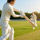 Women's Cricket Whites featuring 100% polyester for elite performance - product detail
