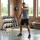 Cast iron kettlebell in various sizes and colours for gym workouts - product detail