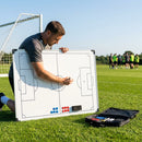 Football coaching whiteboard with aluminium frame and coloured markers - product detail