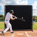 Baseball batter's eye screen providing a clear visual background on a sports field - product detail