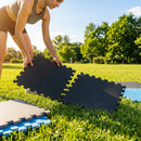 Interlocking gym floor mats in a variety of colours, made from EVA foam - product detail