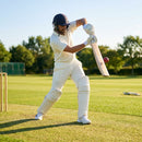 White cricket trousers made from breathable polyester