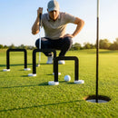 Golf putting gates made of aluminium for training at home and on greens