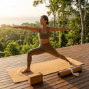 Cork Yoga Mat with Natural Rubber Base for Yoga and Pilates