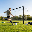 Full-size football goal with PVC & fibreglass for indoor and outdoor use