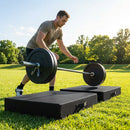 Black drop pads with high-density foam and durable PVC cover - product detail