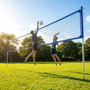 Replacement volleyball net with twisted PE and PVC banding