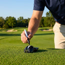 Compact golf ball alignment marker for accurate putting