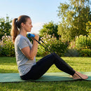Steel Pilates bar with EVA foam padding and TPE resistance bands - product detail
