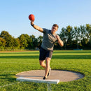 Indoor shot put ball with rubber casing for school use
