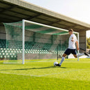 Football stadium goal with aluminium frame and net, 24ft x 8ft size