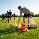 Rugby training marker cones in vibrant colours - product detail