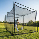 Black baseball batting cage nets made from HDPP twine for indoor and outdoor use - product detail