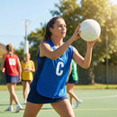 Vibrant netball bibs made of polyester mesh for schools and clubs