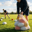 Pack of 12 rugby balls with carry bag