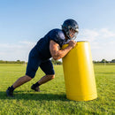 Yellow American football tackle dummy for training