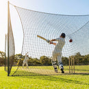 Cricket netting made of high-density polypropylene in black colour