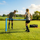Football tennis net set with adjustable aluminium frame