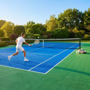 Tennis court modular floor tiles with UV and anti-slip features