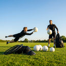 Weighted football in black and white, perfect for goalkeeper training - product detail