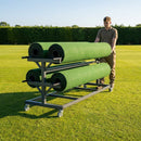 Steel cricket mat trolley for transporting up to four mats - product detail
