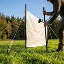 9ft Archery Netting Poles with Steel Construction