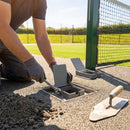 Galvanised steel tennis socket extender for court resurfacing - product detail