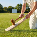 Wooden cricket bat mallet with re-grip cone for bat maintenance