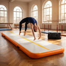 Inflatable gymnastics mat for home and gym use
