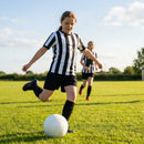 Junior football shirt in black and white stripes, sportswear - product detail