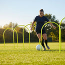Football Training Passing Arcs, Fluorescent Yellow, High Tensile Plastic