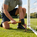 Rubber peg mallet with durable head for sports net setup