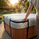 Grey Hot Tub Thermal Insulation Cover with enhanced PE layers