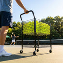 Tennis ball trolley with 325 ball capacity made from aluminium - product detail