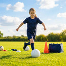 Junior navy blue football shirt with geometric print for training - product detail